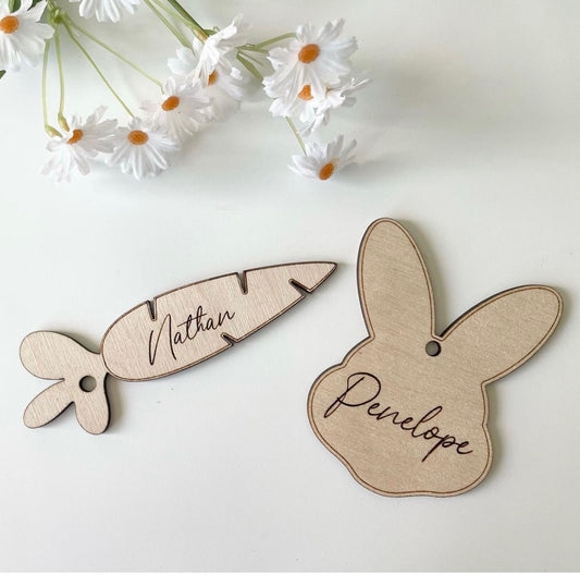 Woodsy Easter Basket Tags